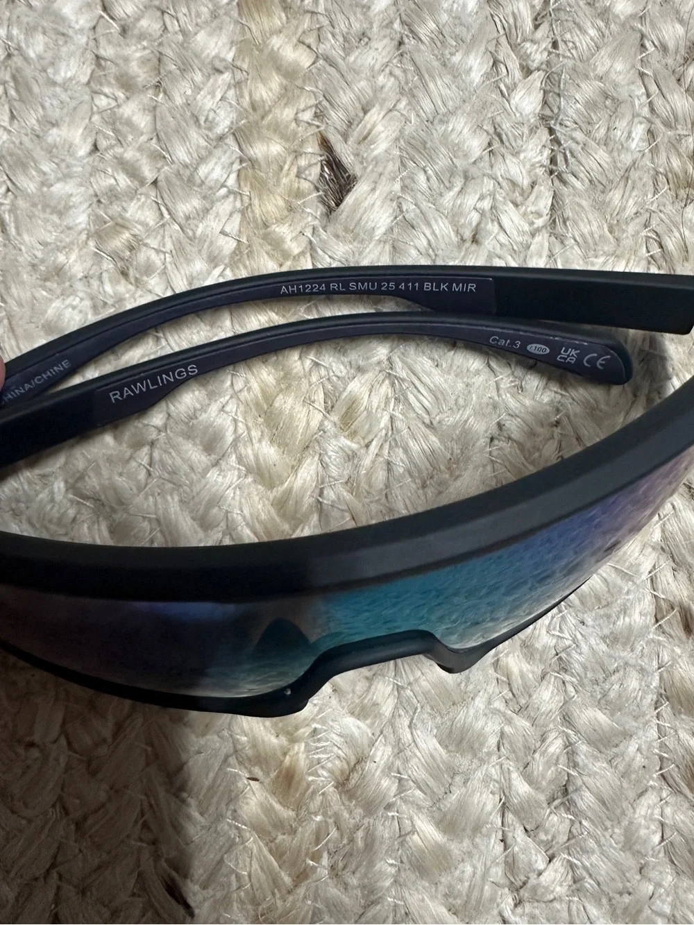 NEW Rawlings Youth Black Mirror Shield Sunglasses